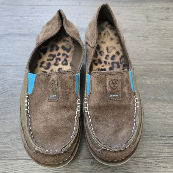 Ariat Cruiser Slip On Flat Loafer Womens Size 7 Western Comfy Cowgirl Boho - Picture 2 of 8